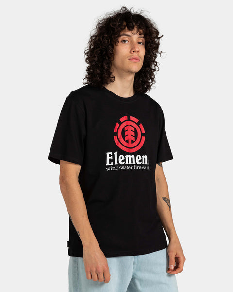 Element Vertical T-Shirt for Men Black ELYZT00152-FBK