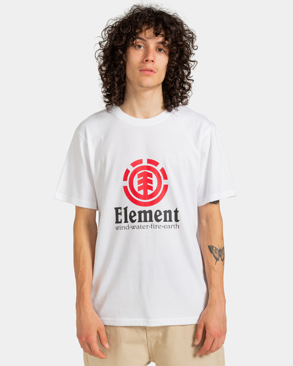 Element Men's Vertical Short Sleeve T-shirt White ELYZT00152-WBB0