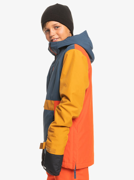 Quiksilver Steeze Youth Technical Snow Jacket Blue Medium/12 Yrs Sample