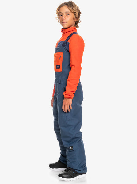 Quiksilver Mash Up Youth Technical Snow Bib Insignia Blue Sample 70% off