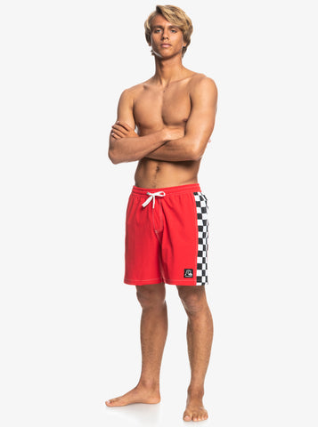 Quiksilver Arch Volley Swim Shorts for Men 17" Red Large EQYJV03760-L