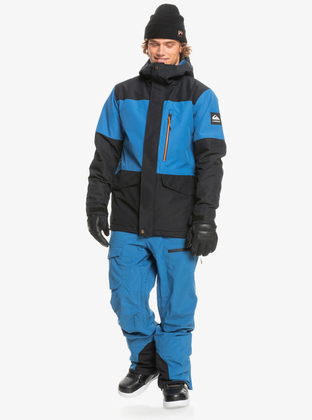 Quiksilver Mission Block Technical Snow Jacket for Men Black 70% off