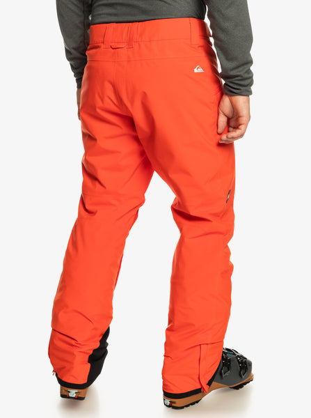 Quiksilver Boundry Mens Snow Pant Medium Pumpkin 70% off