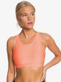 Roxy Lets Dance Sports Bra 3 Coral Sample 50% Off SERJKT03706 Small