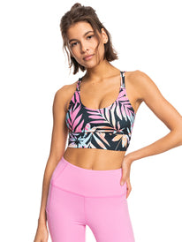 Roxy Heart Into It Elongated PT Sports Bra Multicolour Small 50% Off ERJKT04011