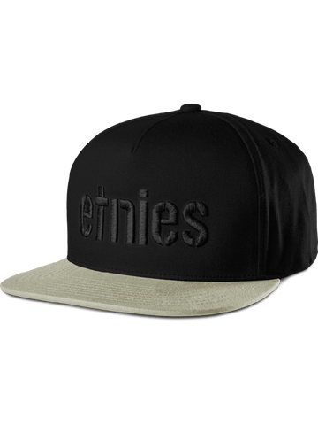 Etnies Corp Snapback Cap Black Gum One Size