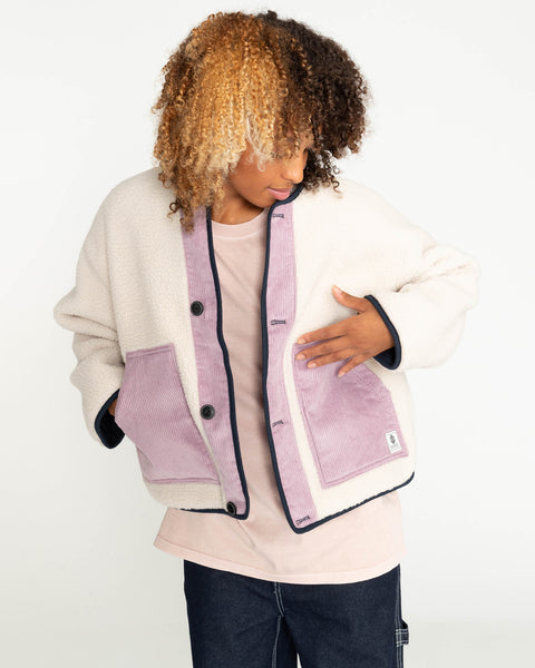 Element Wolfboro Womens Augusta Fleece Reversible Jacket Small F3WAA6ELF2