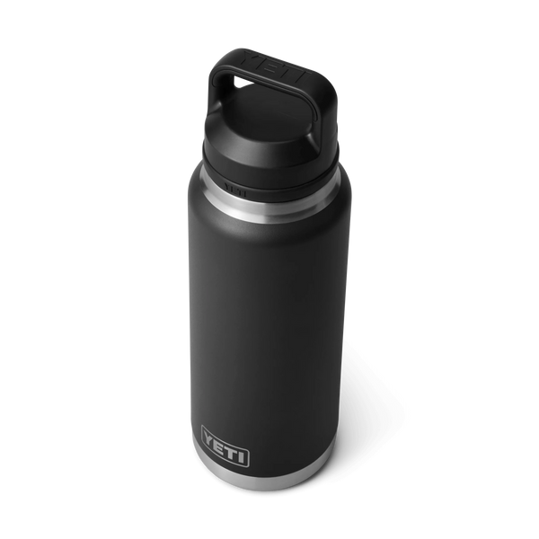 Yeti Rambler Bottle Insulated Drink Black 36oz with chug cap