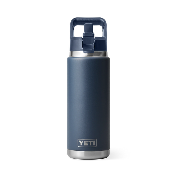 Yeti Rambler Straw Bottle Insulated Navy 26oz