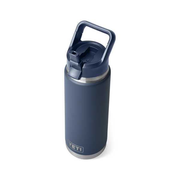 Yeti Rambler Straw Bottle Insulated Navy 26oz