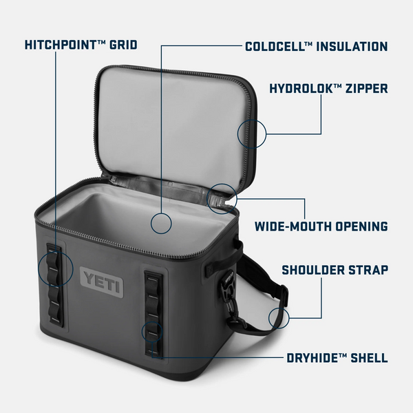 Yeti Hopper Flip Soft Cooler Black 18