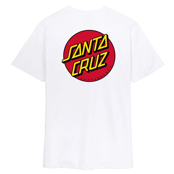 Santa Cruz tee shirt Classic Dot Chest White