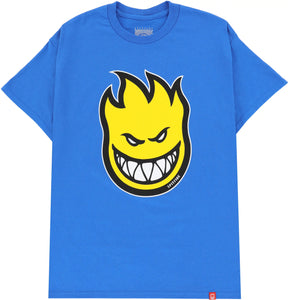 Spitfire tee shirt Bighead Fill Royal/Yellow/White