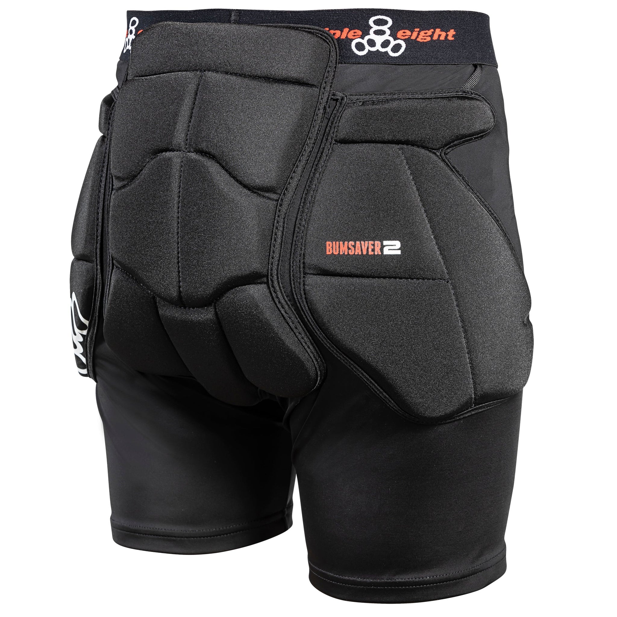 Triple Eight skateboard safety gear BumSaver 2 padded shorts Adult black