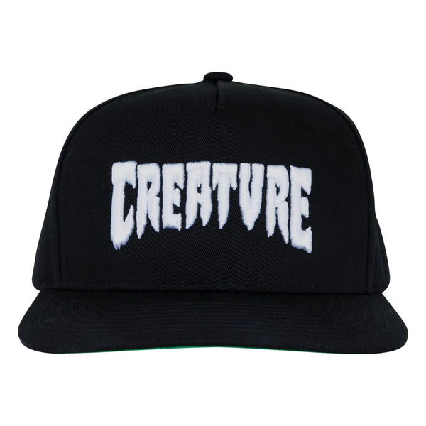 Creature cap Mono Logo snapback Black