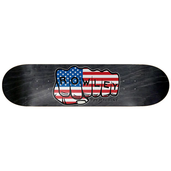 Toy Machine skateboard deck Geoff Rowley Old Glory Fist 8.50"