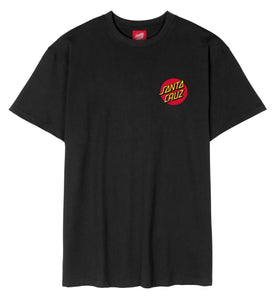 Santa Cruz tee shirt Classic Dot Chest Black