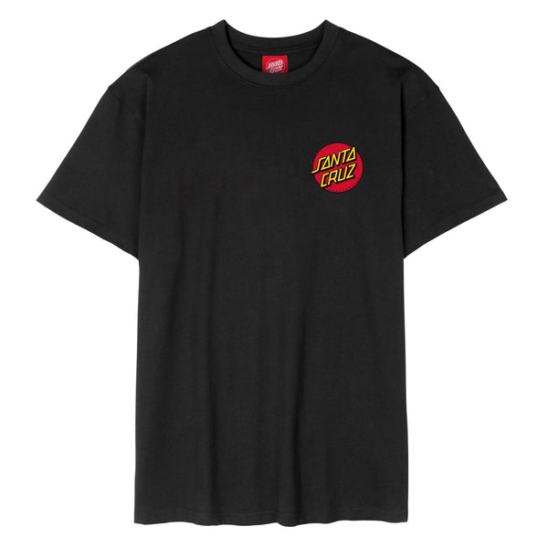 Santa Cruz tee shirt Classic Dot Chest Black