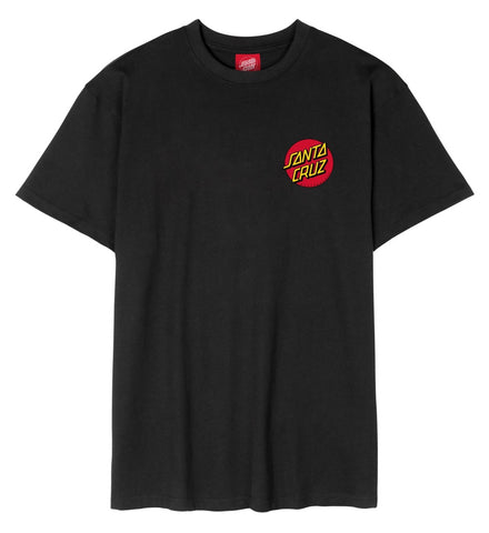 Santa Cruz tee shirt Classic Dot Chest Black