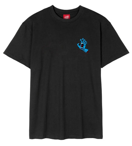 Santa Cruz tee shirt Screaming Hand Chest Black