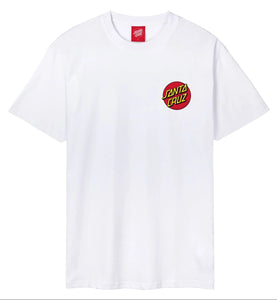 Santa Cruz tee shirt Classic Dot Chest White