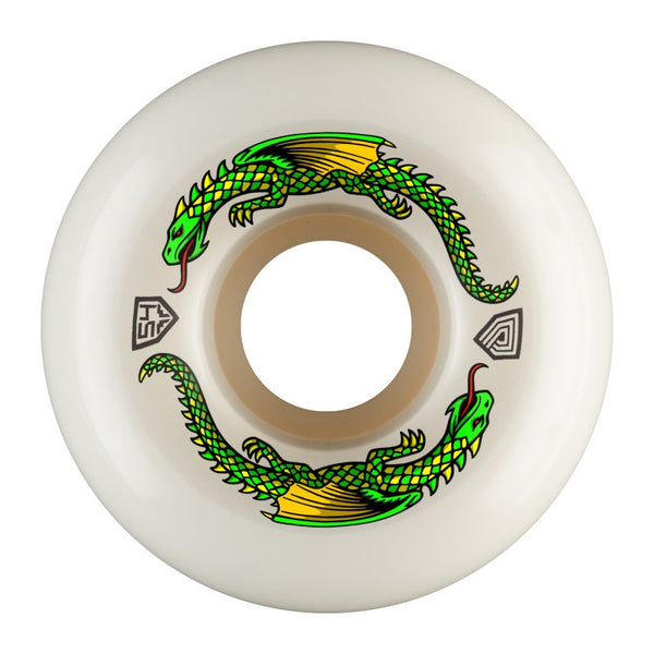 Powell Peralta skateboard wheels Dragon Formula 58mmx33mm 93A Off White 4 Pack