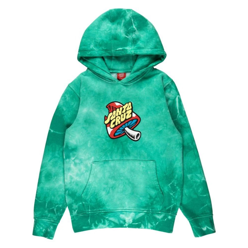 Santa Cruz Youth Hood Toadstool Dot Hood Jade tie Dye