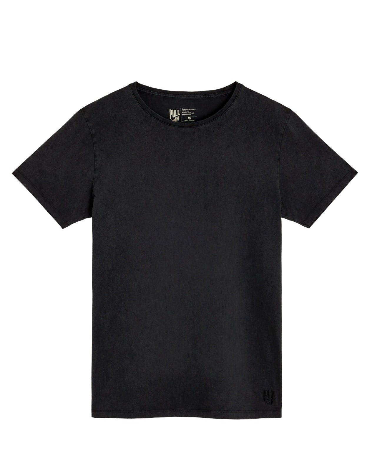 Pullin tee shirt Classic Dark Washed Black