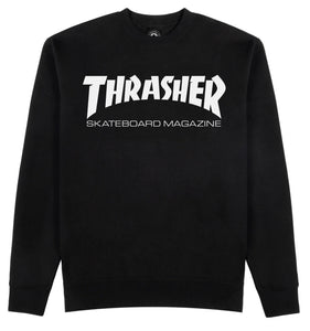 Thrasher pullover sweatshirt Skate Mag Black