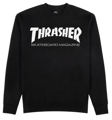Thrasher pullover sweatshirt Skate Mag Black