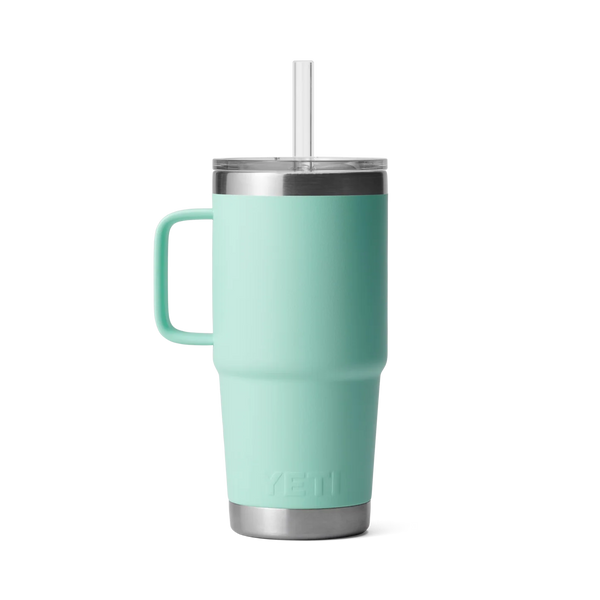 Yeti Rambler Straw Mug Insulated Seafoam 25oz