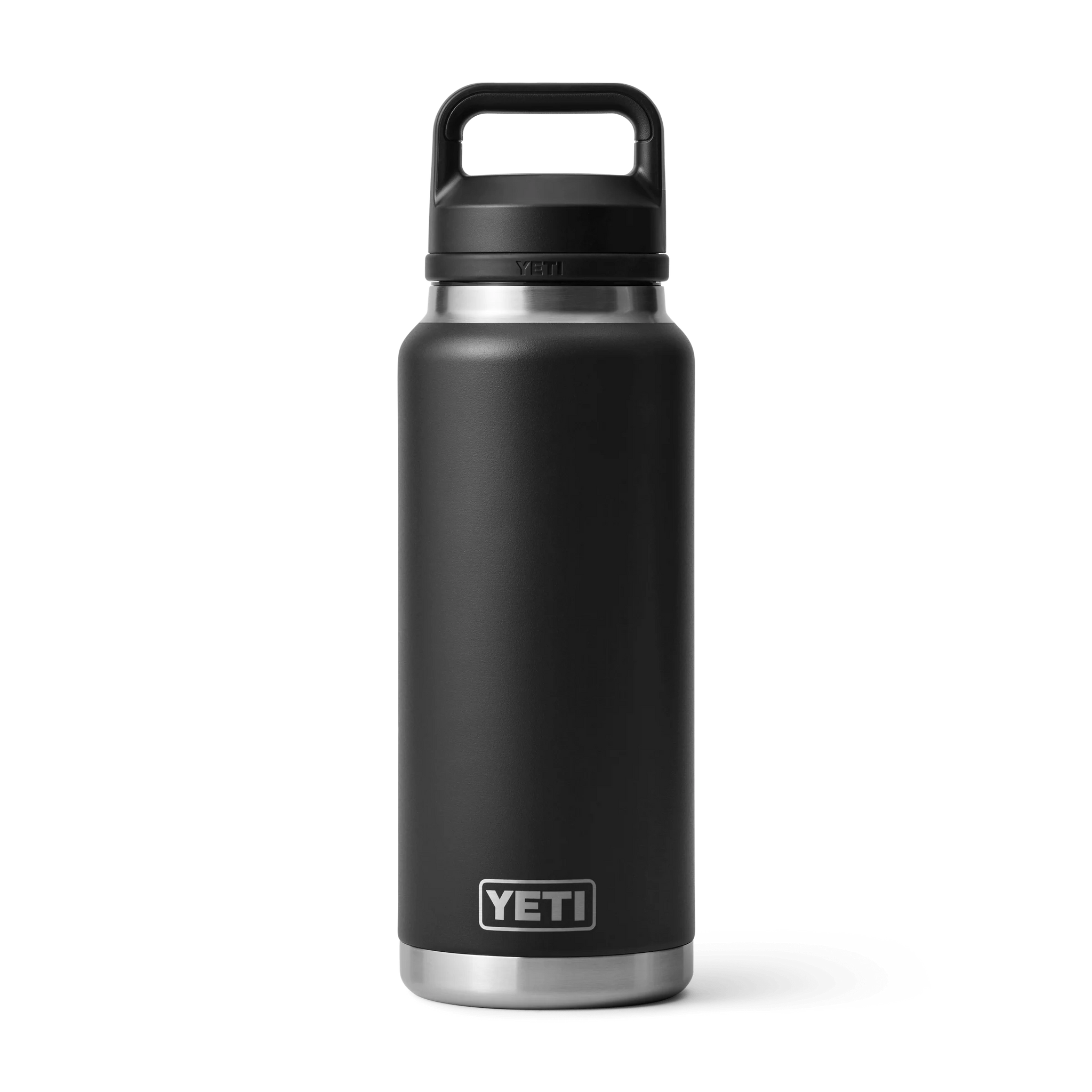Yeti Rambler Bottle Insulated Drink Black 36oz with chug cap