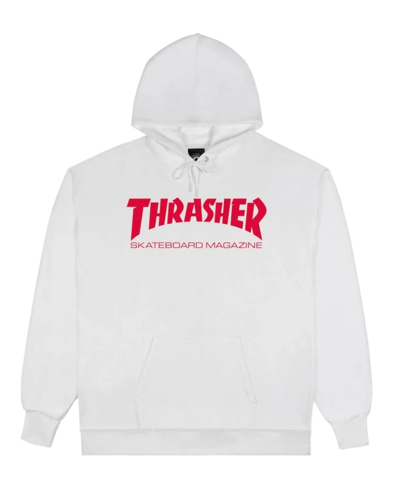 Thrasher pullover hoodie Cover Logo White