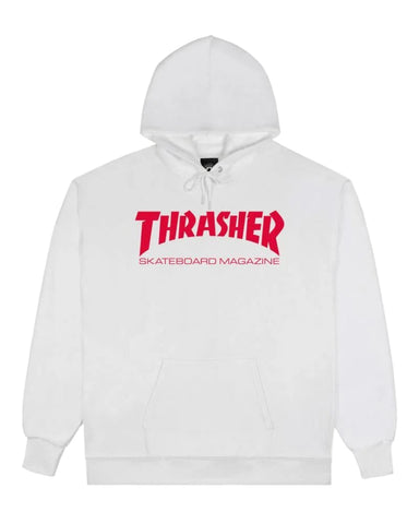 Thrasher pullover hoodie Cover Logo White