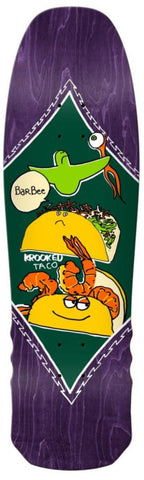 Krooked skateboard deck Barbee Shrimp Taco 9.30"