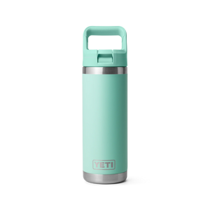 Yeti Rambler Straw Bottle Insulated Seafoam 18oz