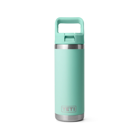 Yeti Rambler Straw Bottle Insulated Seafoam 18oz