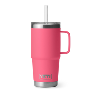 Yeti Rambler Straw Mug Insulated Tropical Pink 25oz