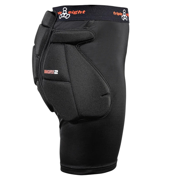 Triple Eight skateboard safety gear BumSaver 2 padded shorts Adult black