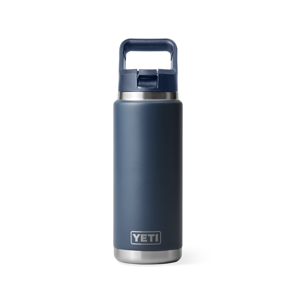 Yeti Rambler Straw Bottle Insulated Navy 26oz