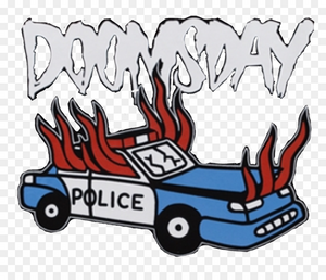 Doomsday Police Car sticker