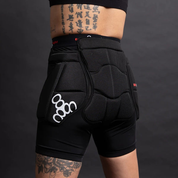 Triple Eight skateboard safety gear BumSaver 2 padded shorts Adult black