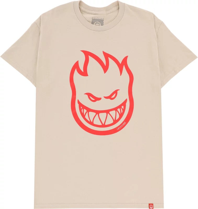 Spitfire T-Shirt Bighead Sand/Red