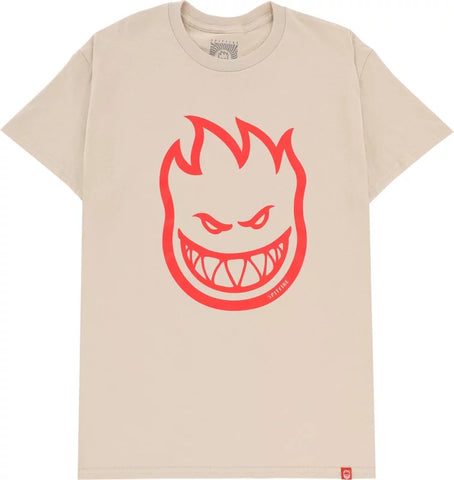 Spitfire T-Shirt Bighead Sand/Red