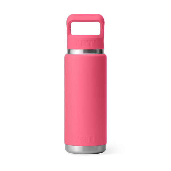 Yeti Rambler Straw Bottle Insulated Tropical Pink 26oz
