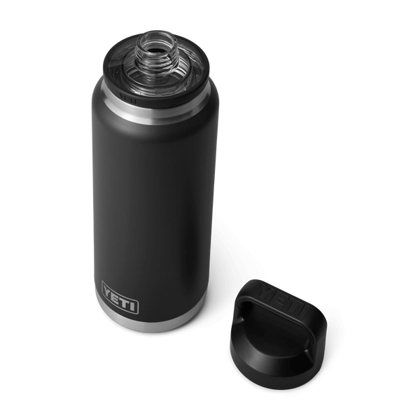 Yeti Rambler Bottle Insulated Drink Black 36oz with chug cap