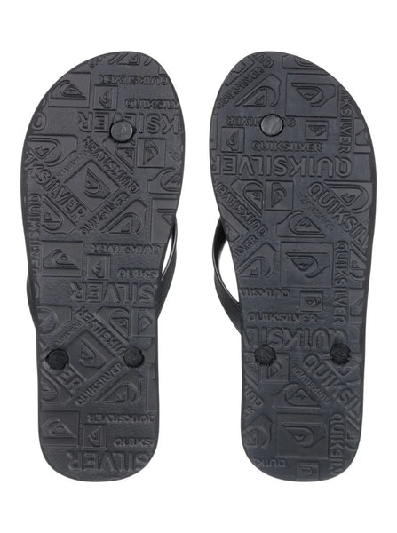 Quiksilver Java Retrolines Flip Flops Black Size UK7 AQYL101115