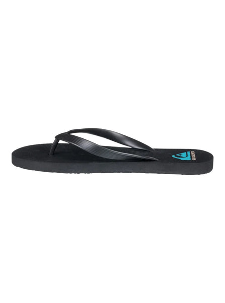 Quiksilver Java Retrolines Flip Flops Black Size UK7 AQYL101115