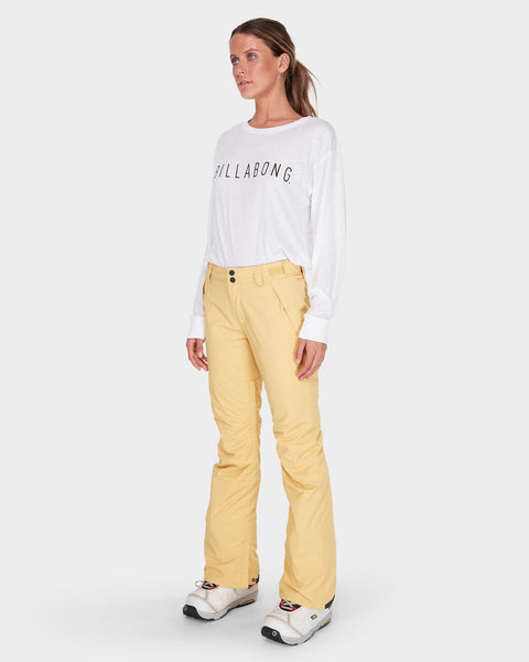 Billabong Womens Malla Snow Pant Rattan Yellow Small Sample