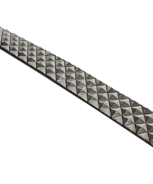 Lowlife leather belt Armored Black / SIlver